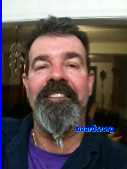 Michael W.
Bearded since: 2010.  I am an occasional or seasonal beard grower.

Comments:
I grew my beard to celebrate helping put a criminal behind bars.

How do I feel about my beard? I really like my beard.
Keywords: goatee_mustache