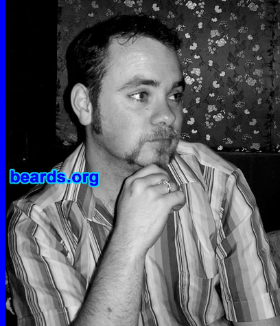 Brad Lucas
Bearded since: 1995.  I am a dedicated, permanent beard grower.

Comments:
I grew my beard because it is a family trait.  All the men in my family have beards or varying styles.

I can't imagine myself without it. I shave it off every once in a while (perhaps once every 3 years?) and regret it immediately! I am NOT me without it!
Keywords: goatee_mustache