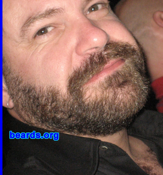 Gregory
Bearded since: 1991.  I am a dedicated, permanent beard grower.

Comments:
I'm a second-generation beard grower. I chose to follow in my dad's footsteps because my beard is quite full and thick and it just looked right, it suited me. I had a goatee until 2005, but the full beard rocks!!!

How do I feel about my beard?  It makes me look and feel masculine and having lived with it for so many years, I now can't live without it. I get great comments from guys about it, which I love. It's like being part of a bearded brotherhood.
Keywords: full_beard