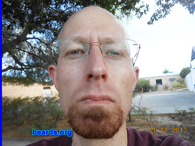 Jon
Bearded since: 2012. I am an occasional or seasonal beard grower.

Comments:
Why did I grow my beard?  I got sick of shaving.  So I decided to grow it out. I never grew out my beard until I was about thirty-four.

How do I feel about my beard?  I like a goatee. For me, a full beard is far too front street for my insecure type personality. I can grow a thick, full beard though.
Keywords: goatee_only