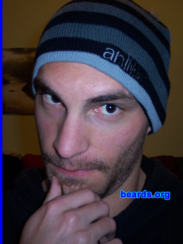 Tim
Bearded since: 2007.  I am an experimental beard grower.

Comments:
It was about time I grew what I call a "full frontal" -- a complete beard but "undercut" i.e. shaved from the jawline down.

How do I feel about my beard?  Fantastic.
Keywords: full_beard