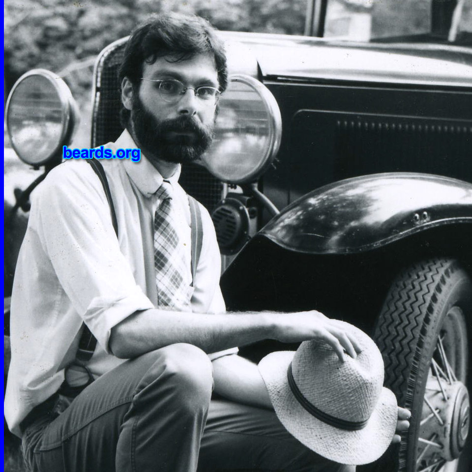 Michael
1979 -- Plaid tie: I love this picture. The car inspired me to dress in a style that complimented the vehicle. And I think it worked. 

[b]Go to [url=http://www.beards.org/beard03.php]Michael's beard feature[/url][/b].
Keywords: full_beard