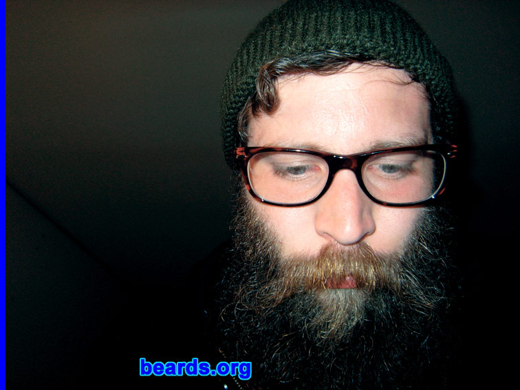 David
Bearded since: 2001.  I am a dedicated, permanent beard grower.

Comments:
I grew my beard because beard is for goodfellow.

How do I feel about my beard? Woolly beard.
Keywords: full_beard