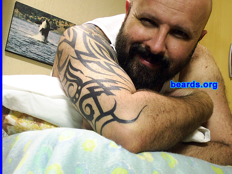 Guy O.
Bearded since: 2008.  I am an occasional or seasonal beard grower.

Comments:
I grew my beard because it's looking good, I suppose.

How do I feel about my beard?  Very masculine.
Keywords: full_beard