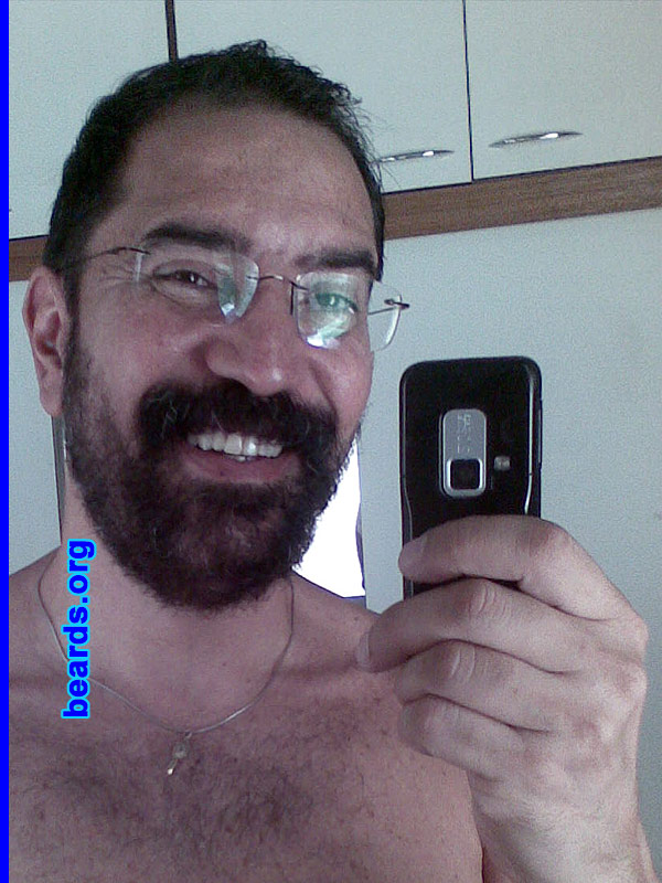 Silvio
Bearded since: 2007.  I am an experimental beard grower.

Comments:
I grew my beard because I love the feel, touch, and look of a full-grown beard.  It's something I always wanted to have and now have the chance to give it a try!

How do I feel about my beard? I love it. And I also love to see the different reactions from people. I particularly like how disturbed some people can get when they see a man with a full beard these days when the common practice is to have a clean shaven face.
Keywords: full_beard