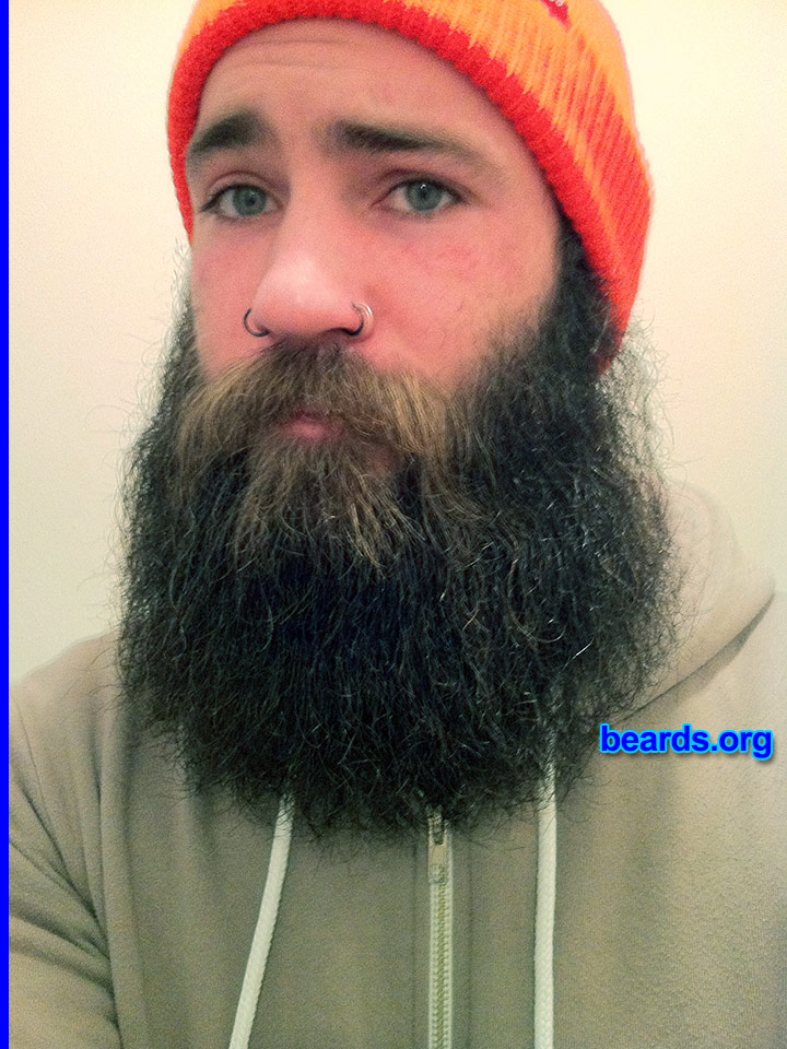 Kale S.
Bearded since: 2005. I am a dedicated, permanent beard grower.

Comments:
Why did I grow my beard? I usually grow for three months, shave once, and start over. But I was curious to see what my beard would look like with one year growth. Here it is at nine months!

How do I feel about my beard?  Love it. I don't think I'll ever shave it off again. I've become a long beard man.
Keywords: full_beard