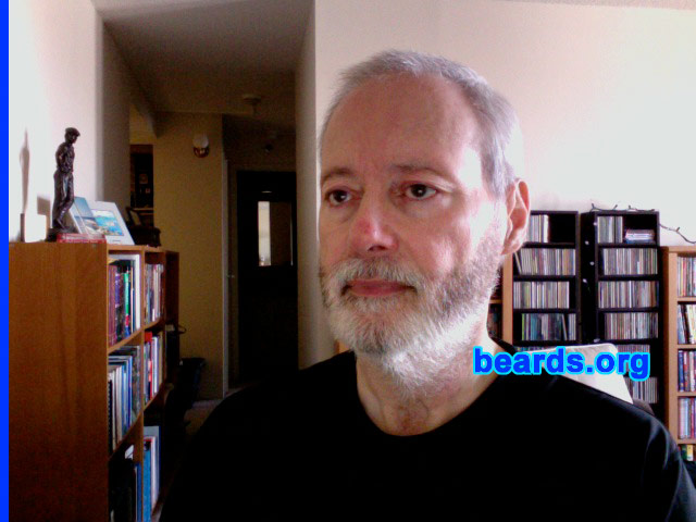 Jim
Bearded since: 2009.  I am an experimental beard grower.

Comments:
I grew my beard because I thought I needed a change in "look".

How do I feel about my beard?  So far enjoy the results after more than three weeks. Now need to get a trim and neckline.
Keywords: full_beard