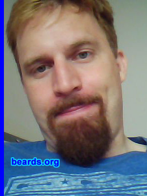 John
Bearded since: 2009.  I am a dedicated, permanent beard grower.

Comments:
I grew my beard because I was tired of being so pretty.

How do I feel about my beard? I love all beards regardless of type and one's genetic predisposition for growing one. It says something about a man who is willing to grow his beard these days.
Keywords: goatee_mustache