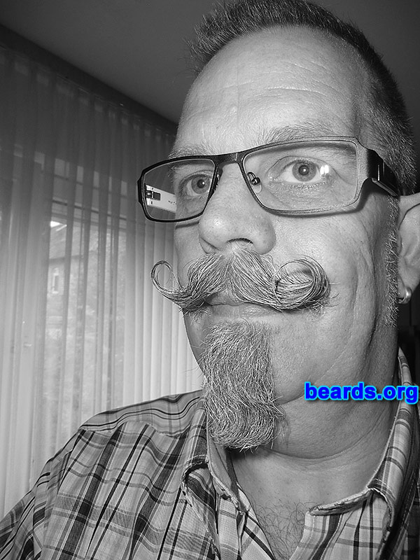 Andreas F.
Bearded since: 1985. I am a dedicated, permanent beard grower.

Comments:
I grew my beard because I always wanted to have a beard.

How do I feel about my beard? I love having a beard. I love my style of beard. Changed my weight and my style.  Love it.
Keywords: chin_strip goatee_mustache