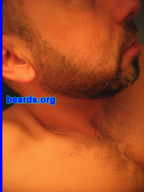 David
Bearded since: 2005.  I am a dedicated, permanent beard grower.

Comments:
I always had facial hair, maybe because my father had a beard during twenty years and continued with a big "moustache", as we say here . The other reason is that I like beards.

How do I feel about my beard? I feel more attractive with my beard.  It's a little bit like a protection, too, and I feel more sure of myself.
Keywords: full_beard