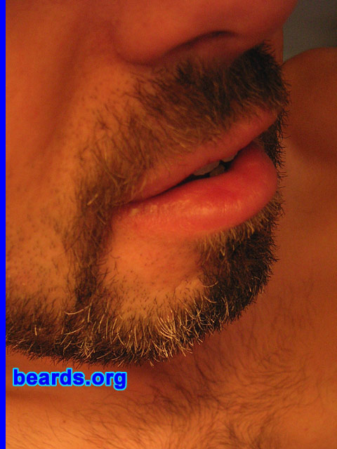 David
Bearded since: 2005.  I am a dedicated, permanent beard grower.

Comments:
I always had facial hair, maybe because my father had a beard during twenty years and continued with a big "moustache", as we say here . The other reason is that I like beards.

How do I feel about my beard? I feel more attractive with my beard.  It's a little bit like a protection, too, and I feel more sure of myself.
Keywords: full_beard