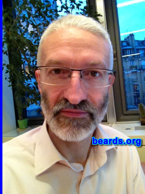 Michel
Bearded since: 2008. I am a dedicated, permanent beard grower.

Comments:
Why did I grow my beard? I feel it's sensual!

How do I feel about my beard? Very comfortable.
Keywords: full_beard
