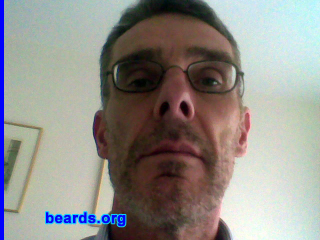 Philippe
Bearded since: 2008 (two weeks).  I am an experimental beard grower.

Comments:
I grew my beard because I find beards very attractive but I was too shy to grow one of my own.  I mean I was too self conscious of other people's opinions. In fact I just decided not to shave ten days ago or so, turned up at the office to the amazement of my colleagues. Now I cannot think of shaving again, so I intend to be a permanent beard grower.

How do I feel about my beard?  Well it is still stubble now. I am pleased about it anyway and I will keep to the tips one reads on this site to have a nice beard.
Keywords: full_beard
