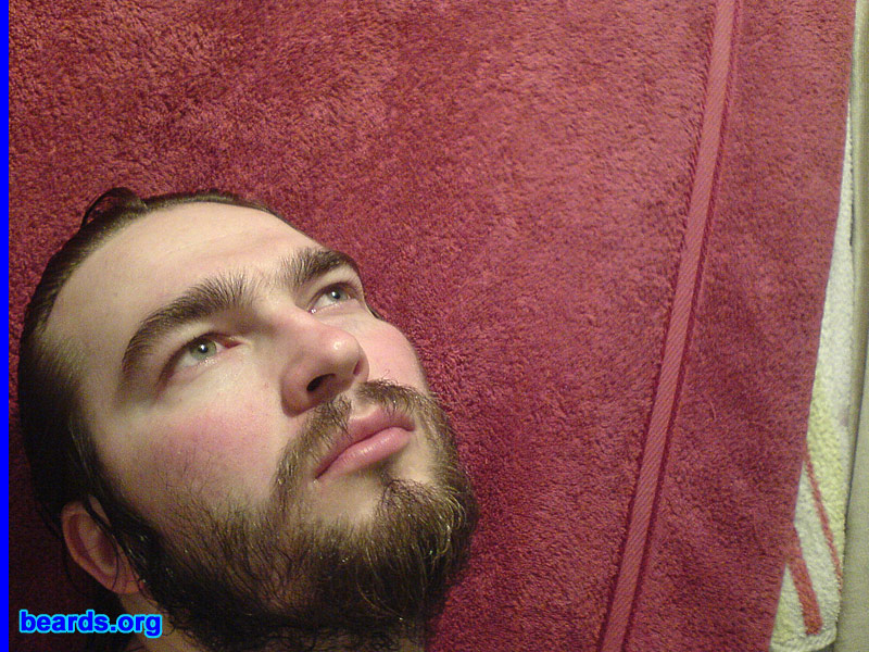 Matija S.
Bearded since: 2009.  I am an experimental beard grower.

Comments:
I grew my beard because I just wanted to have one period of my life with a fully-grown beard. Also, I'm making a script for my new movie I'm planning to do this year. And I want to have some videos looking the way I look now.  :p

How do I feel about my beard? It's pretty hard taking care for a beard like mine. It's not big at all, but I think I will feel relieved when I shave!
Keywords: full_beard