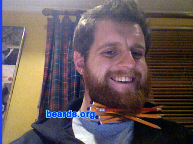 Adam M.
Bearded since: 2008.  I am a dedicated, permanent beard grower.

Comments:
I grew my beard because I always thought I looked good when I grew a full beard.

How do I feel about my beard?  I love it.
Keywords: full_beard