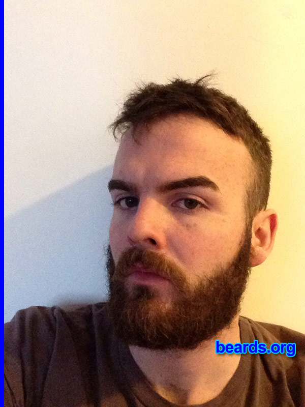 Aron
Bearded since: 2013. I am an experimental beard grower.

Comments:
Why did I grow my beard? To see what I looked like and I like the look.

How do I feel about my beard? Awesome.
Keywords: full_beard