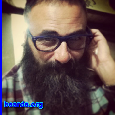 Attilio
Bearded since: 1986. I am a dedicated, permanent beard grower.

Comments:
Why did I grow my beard? Because I love it. I love the sensation of the beard under my fingers. I love how I look with a beard.

How do I feel about my beard? I never like my beard.  I would like it thicker.  I would like a bigger 'stache.   But it's okay.
Keywords: full_beard