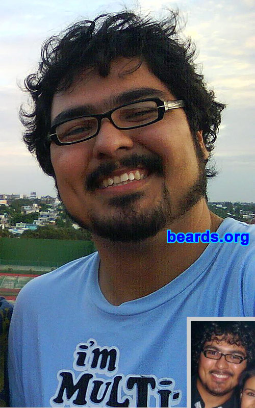 Romeo
Bearded since: 2005.  I am an experimental beard grower.

Comments:
I grew my beard because I like my face more with a beard than without it.

How do I feel about my beard?  I have difficulties with it because I haven't found a way to make it grow as i want, but I'm still trying.
Keywords: full_beard