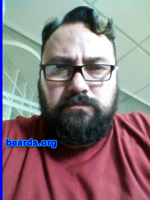 Ricardo G.
Bearded since: 2011. I am an experimental beard grower.

Comments:
I grew my beard because I'm searching for a new look and beard is a perfect option.

How do I feel about my beard? I feel awesome. It's a lifestyle!!! 
Keywords: full_beard