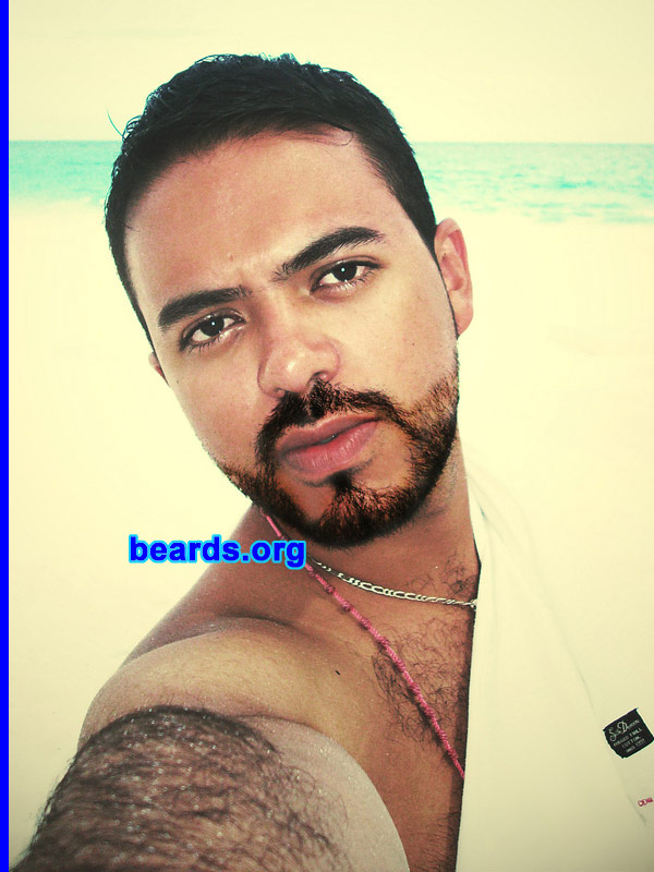 Xavier A.
Bearded since: 2011. I am a dedicated, permanent beard grower.

Comments:
I grew my beard 'cause it's part of me. It's natural and I think I look sexy with it.

How do I feel about my beard? I'm so proud and happy of being a bearded guy.
Keywords: full_beard