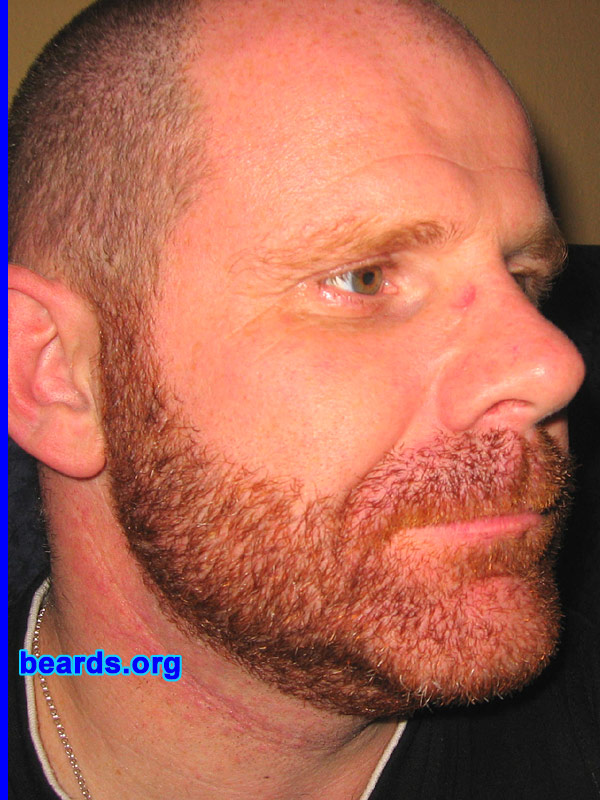 David
Bearded since: 2005. I am an experimental beard grower.

Comments:
I grew my beard to become an individual. I like the look, even in its early stages (4 weeks' growth to date). My beard is going to be a significant statement of who I am am for the future. 
Keywords: full_beard