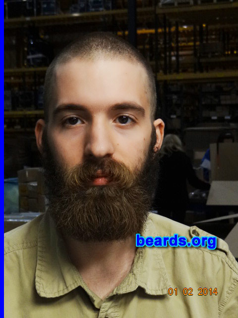 David
Bearded since: 2011.

Comments:
Why did I grow my beard? To be a true man.

How do I feel about my beard? I love how it looks and how it makes me look older. I wish my beard on the cheeks and throat grew thicker though.
Keywords: full_beard