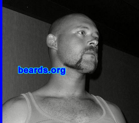 Roger K.
Bearded since: 1999. I am a dedicated, permanent beard grower.

Comments:
I grew my beard because it looks wiser, older, and it adds some originality to your looks...and just because I like it!

How do I feel about my beard?  Love it.  Love to change it every now and then.
Keywords: mutton_chops