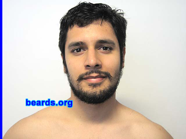 JuliÃ¡n
Bearded since: 2000.  I am a dedicated, permanent beard grower.

Comments:
I grow my beard because I love the way how it looks and feels on my face, mainly because it's part of my identity, my body, and because it completes my real looks.

I feel happy because I can grow one and I love the way it feels. I feel much more confident when I have it because people take me more seriously (maybe it's because of the age issue; I'm 25).  I love it very much.  It makes me feel sort of "unique" and authentic. 

I like it very much, too, because it looks very masculine, independent, ready-to-be-agressive and also mature and experienced.  I simply love it!
Keywords: full_beard