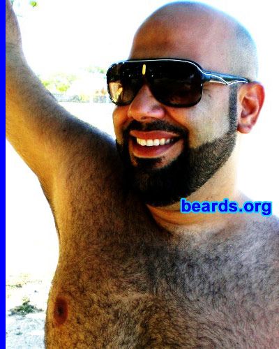 MoisÃ©s
Bearded since: 2012. I am an experimental beard grower.

Comments:
I grew my beard because it's fun and to play with different looks.

How do I feel about my beard?  Great.  I really like having a beard and people like it, too.
Keywords: full_beard