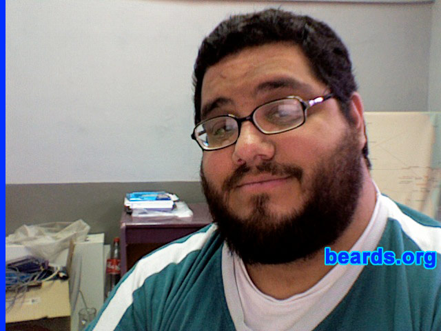 Carlos Benitez
Bearded since: 1998.  I am a dedicated, permanent beard grower.

Comments:
I grew my beard because I always wanted it.

How do I feel about my beard?  I really love my beard.  It is not big, but it is cool.
Keywords: full_beard