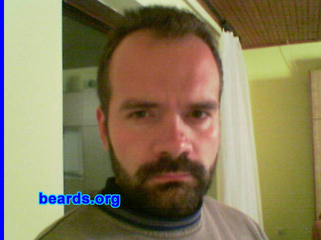 Zoran K.
Bearded since: 2007.  I am an occasional or seasonal beard grower.

Comments:
At the winter of 2006/2007, I felt like I need a change so I came up with the idea of growing a full beard. My best friend suggested it to me a few times, so I stopped shaving at late November 2006 and let my beard grow for three weeks. Although I shaved it, I still grow my beard from time to time. Some say that I look like Bluto when I'm bearded.

How do I feel about my beard?  I'm pretty comfortable and I love it.
Keywords: full_beard