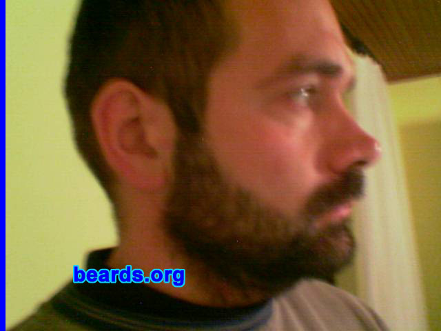 Zoran K.
Bearded since: 2007.  I am an occasional or seasonal beard grower.

Comments:
At the winter of 2006/2007, I felt like I need a change so I came up with the idea of growing a full beard. My best friend suggested it to me a few times, so I stopped shaving at late November 2006 and let my beard grow for three weeks. Although I shaved it, I still grow my beard from time to time. Some say that I look like Bluto when I'm bearded.

How do I feel about my beard?  I'm pretty comfortable and I love it.
Keywords: full_beard