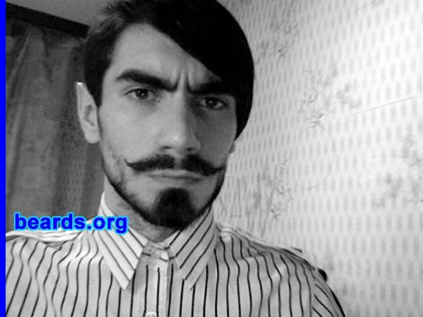 Boris S.
I am a dedicated, permanent beard grower.

Comments:
I grew my beard because I just think that it's the only way to express my masculinity correctly.

How do I feel about my beard? PROUD.
Keywords: full_beard