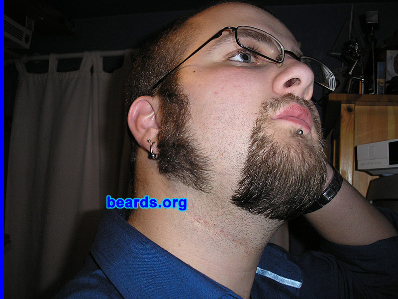 Andrew H.
Bearded since: 1995.  I am a dedicated, permanent beard grower.

Comments:
I grew my beard because I Like to stand out in a crowd.

How do I feel about my beard?  Awesome!
Keywords: goatee_mustache