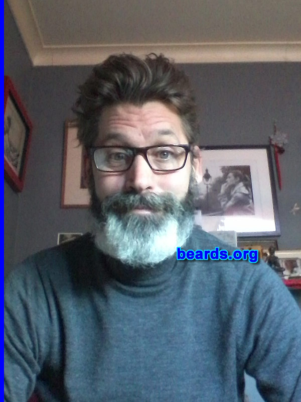 Adrian S.
Bearded since: 2012. I am a dedicated, permanent beard grower.

Comments:
Why did I grow my beard?  I wanted to see how I would look.

How do I feel about my beard? Wouldn't be with out it. I like everything about it 
Keywords: full_beard