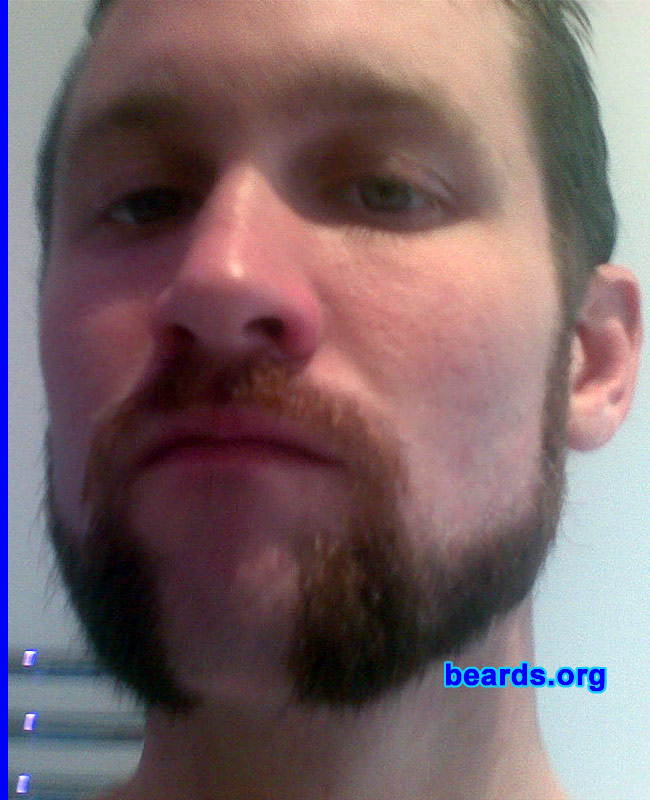 Benjamin
Bearded since: 2007.  I am a dedicated, permanent beard grower.

Comments:
I grew my beard for love.

How do I feel about my beard?  Man has not come up with a word for the feeling of joy I get from thinking about, looking at, or touching my beard.
Keywords: mutton_chops
