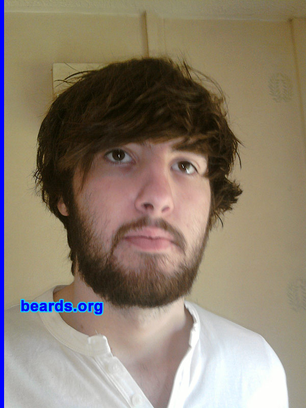 Chris J.
Bearded since: 2006.  I am an experimental beard grower.

Comments:
Well, I've been a stubble boy for a while now and was wondering if i could actually grow a decent beard.

How do I feel about my beard?  I do like it, but I'm not quite happy with it yet.  Think I might shave it all off and try again in a few years.  I'm only nineteen after all.
Keywords: full_beard