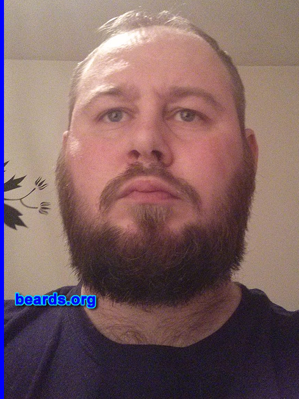 Cameron H.
Bearded since: 2012. I am a dedicated, permanent beard grower.

Comments:
Why did I grow my beard? I left the Army and decided that after twelve years of no facial hair, I would become bearded.

How do I feel about my beard? I love my beard.
Keywords: full_beard
