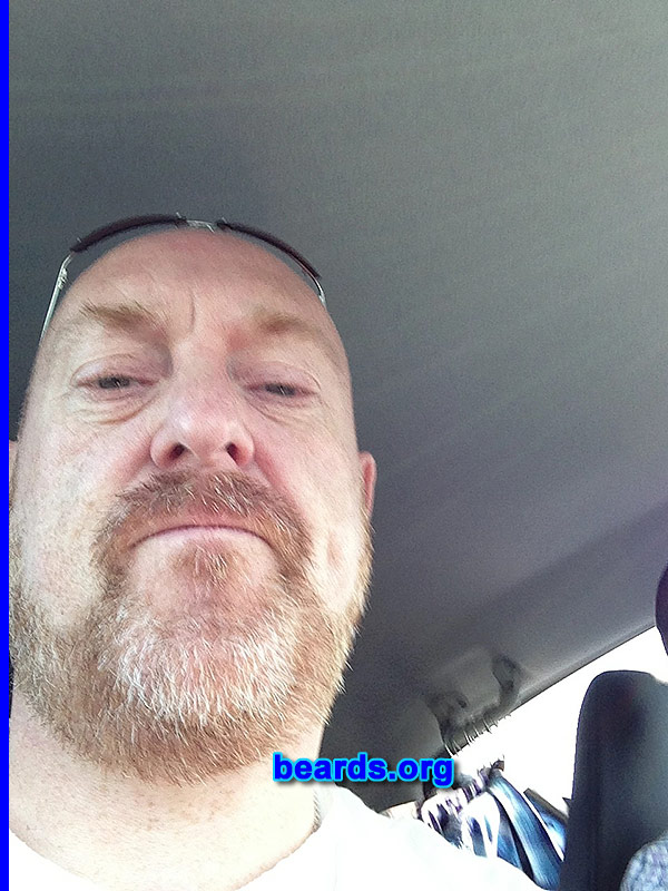 Clive B.
Bearded since: 2003. I am a dedicated, permanent beard grower.

Comments:
Why did I grow my beard? Because I wanted to see what I would look like with a ginger beard.

How do I feel about my beard? I which it were thicker.
Keywords: full_beard