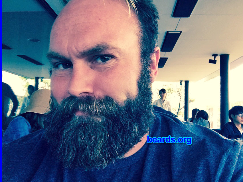 Chris M.
Bearded since: 2002. I am a dedicated, permanent beard grower.

Comments:
Why did I grow my beard? Love having a beard! You can always experiment!

How do I feel about my beard? Gives me an indescribable authority! 
Keywords: full_beard
