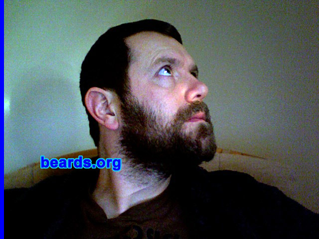 Daniel C.
Bearded since: December 2008.  I am an occasional or seasonal beard grower.

Comments:
I grew my beard for good luck / superstition for birth of second child and to get away from the world, as an experiment to see if I could.

How do I feel about my beard?  Apart from itching in the first three weeks, it's fine.  Although after two months, it needs professional help! Tends to get "fuzzy" looking, but it's great for the winter. Others don't like it.  Wife tolerates it, but prefers me without it. I think it's masculine.
Keywords: full_beard