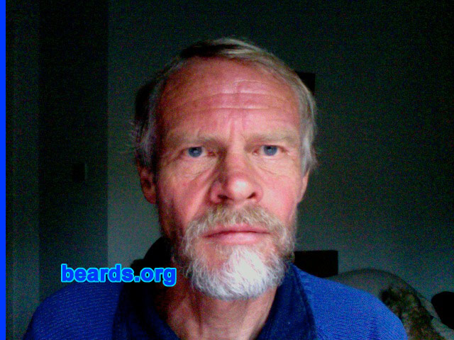 David A.
Bearded since: 2011. I am an experimental beard grower.

Comment:
My hair is fine and fair. I didn't think a successful beard would be possible but was curious to find out.   Beards.org advice to wait a month was encouraging, but after two months it's still a work in progress.

How do I feel about my beard? I doubt I'll get rid of it now I've got it!
Keywords: goatee_mustache