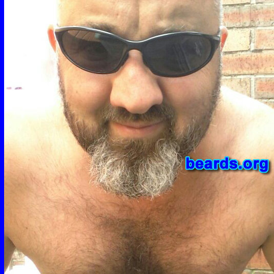 Dave
Bearded since: 1999. I am a dedicated, permanent beard grower.

Comments:
Why did I grow my beard?  Because I have a round face and the beard gives it some shape.

How do I feel about my beard?  Love it, especially as now it's graying. Stands out.
Keywords: full_beard