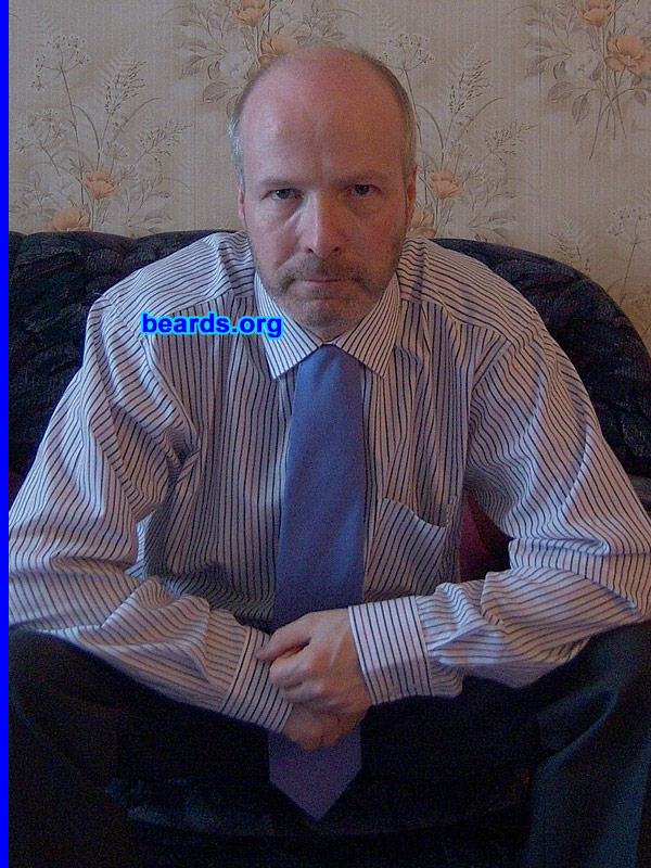 Ian Strange
Bearded since: 1986.  I am a dedicated, permanent beard grower.

Comments:
I grew my beard because  I wanted to look more grown up and cool.

How do I feel about my beard? I like that it makes me look more masculine.
Keywords: stubble full_beard