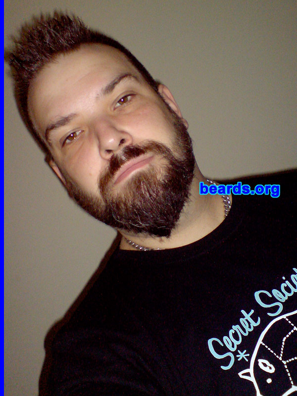 Jayson
Bearded since: 1986.  I am a dedicated, permanent beard grower.

Comments:
I have always loved beards on other people when I was young.  So as soon as I could, I grew my first one at sixteen.  Now at thirty-seven, I can't imagine not having one.

How do I feel about my beard?  I love taking the time to cut and care for my own beard. I love feeling how soft it is.
Keywords: full_beard