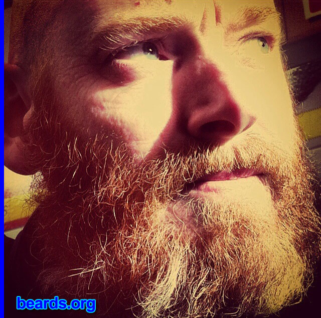 Jim
Bearded since: 2013. I am a dedicated, permanent beard grower.

Comments:
Why did I grow my beard? Feels right. Natural.

How do I feel about my beard? Very proud. Red beards look stunning. Very proud of my red hair and the fact that I also have two ginger sons to follow in my beard footsteps.
Keywords: full_beard