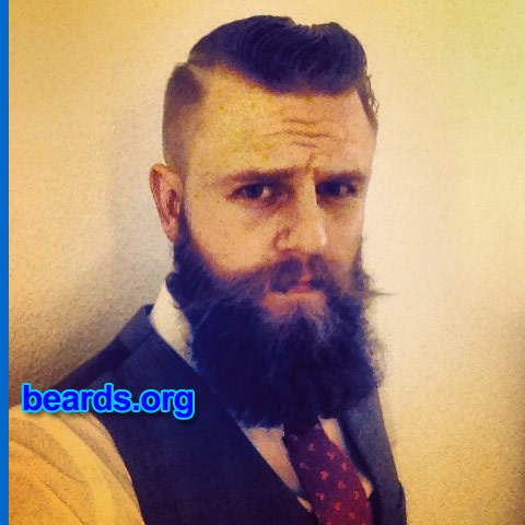 Joey R.
Bearded since: 2012. I am a dedicated, permanent beard grower.

Comments:
Why did I grow my beard? Initially grew my beard to get under my boss's skin!

How do I feel about my beard? Life changing! :)
Keywords: full_beard