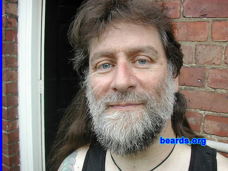 Kev W.
Bearded since: 1982.  I am a dedicated, permanent beard grower.

Comments:
I grew my beard because I got tired of shaving.

How do I feel about my beard?  Very happy with it.
Keywords: full_beard