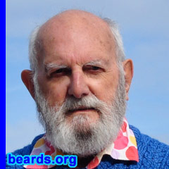 Leslie G.
Bearded since: 1965.  I am a dedicated, permanent beard grower.

Comments:
I grew my beard partly so I would not have to shave in the morning if I had been out the night before.  Also, I like the way it frames the face.

How do I feel about my beard?  Very comfortable.
Keywords: full_beard