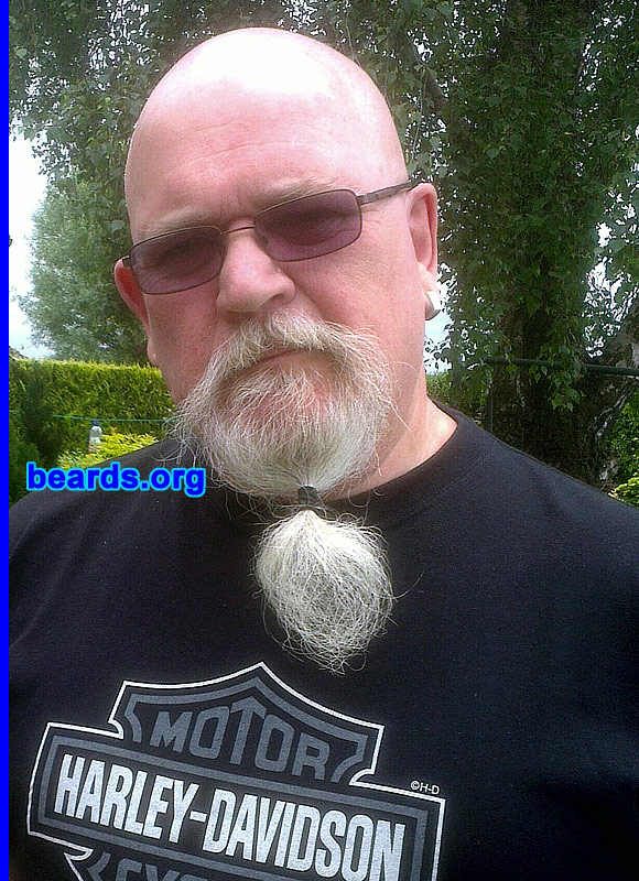 Mark H.
Bearded since: 1970. I am an occasional or seasonal beard 
grower.

Comments:
I grew my beard because I wanted to buck the trend.

How do I feel about my beard?  Good.  If only the wife felt the same.
Keywords: goatee_mustache